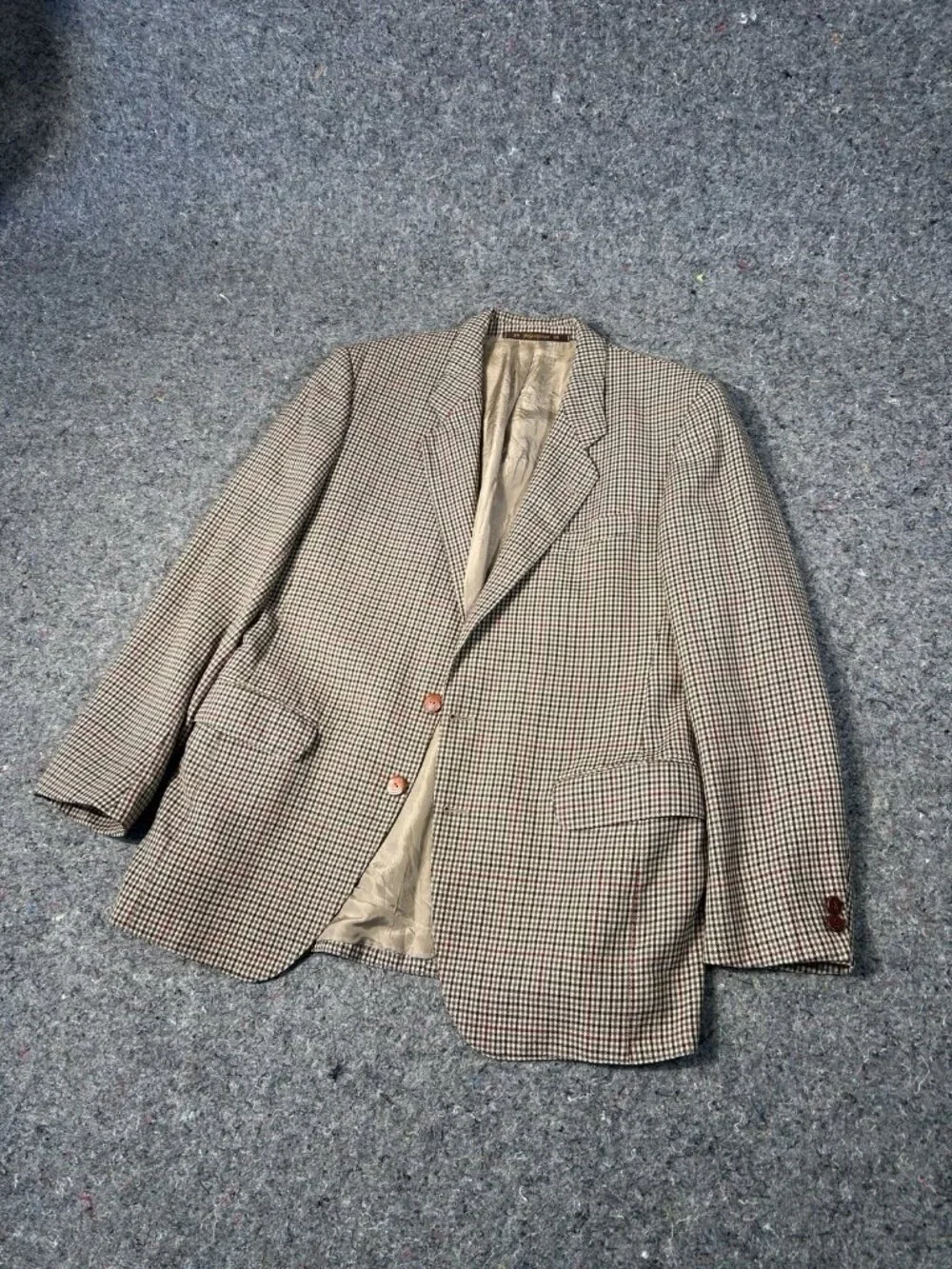 Vintage Yves Saint Laurent Plaid Wool Blazer Jacket Men’s Size US40S Men’s S/M